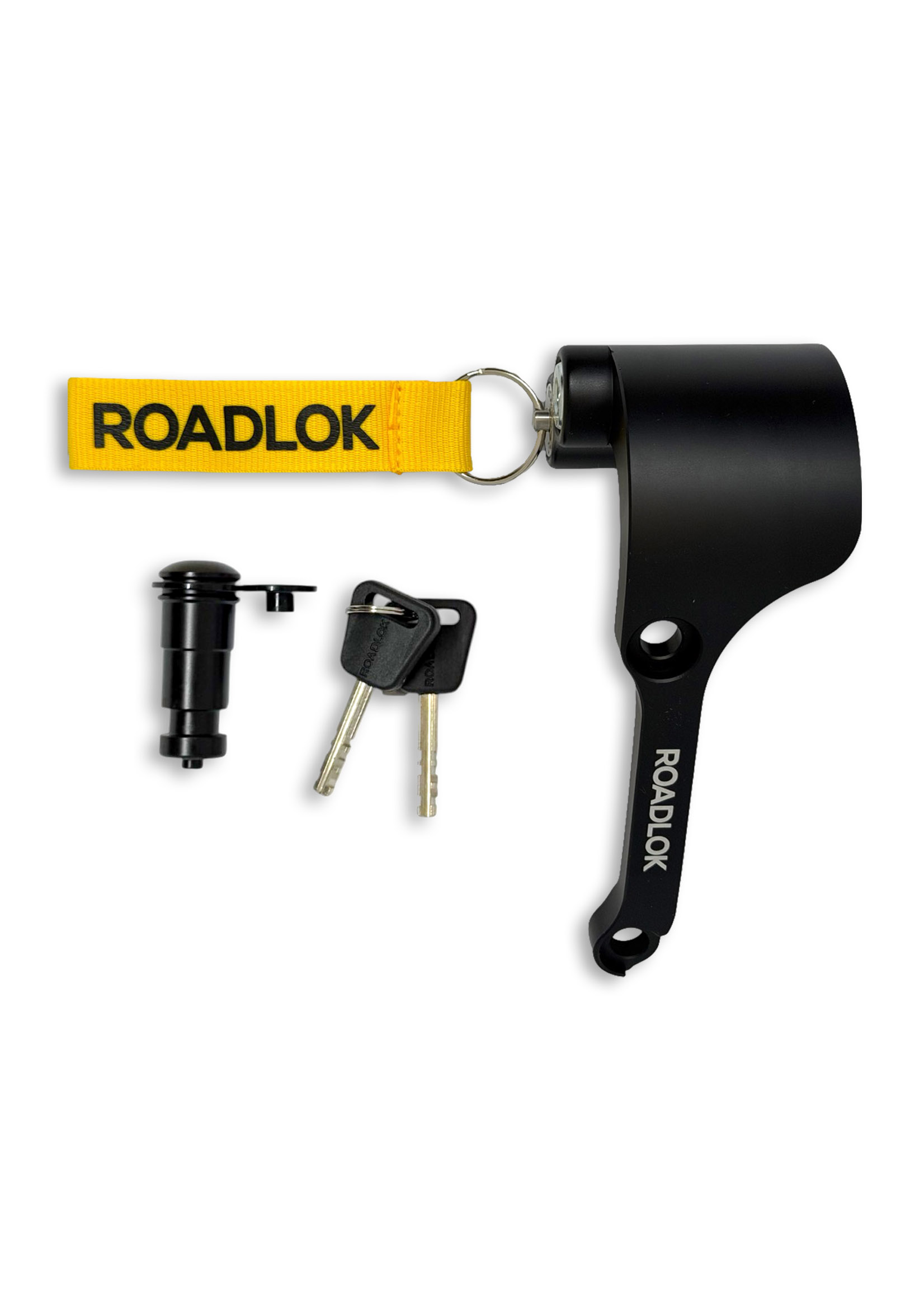 RoadLok XRA Eurosport 100 mm, droite — noir
