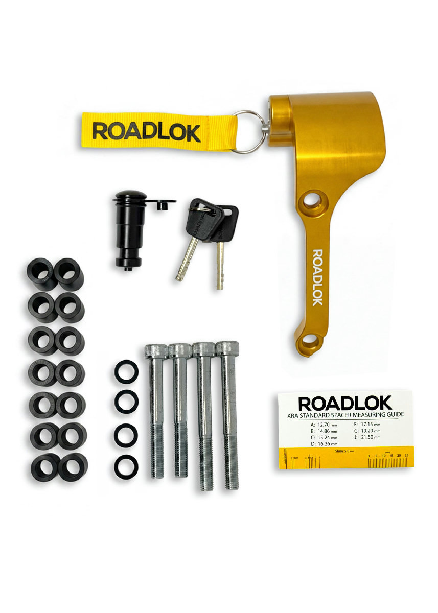 RoadLok XRA Eurosport 100 mm, droite — or