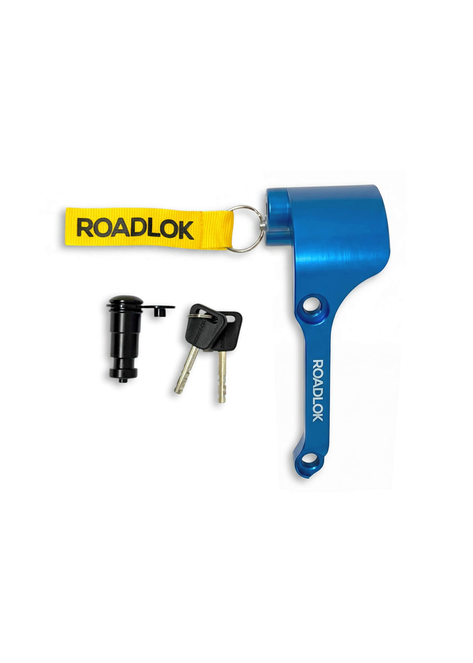 RoadLok XRA Eurosport 100 mm BMW/HD, droite — bleu M